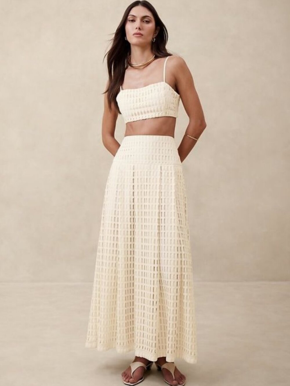 NWT Banana Republic Vina Italian Lace Maxi Skirt